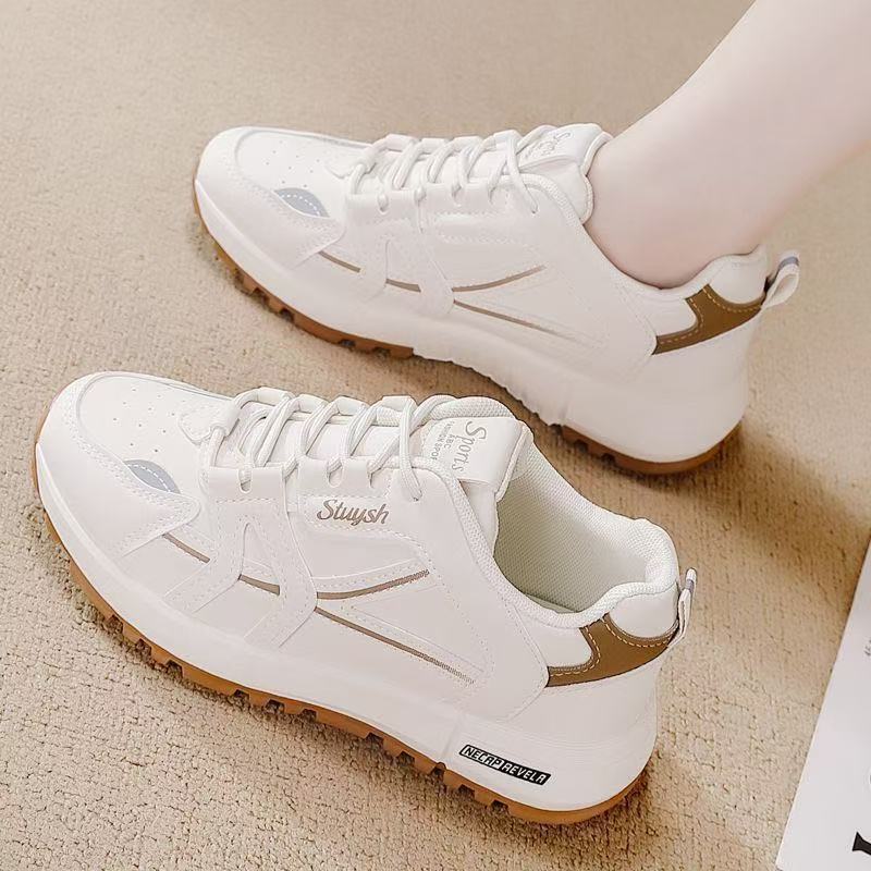 Women'S Shoes Trendy - レディースのおしゃれな白いカジュアルスポーツシューズ、新しいアウトドア快適フットウェア、トレンドのフットギア