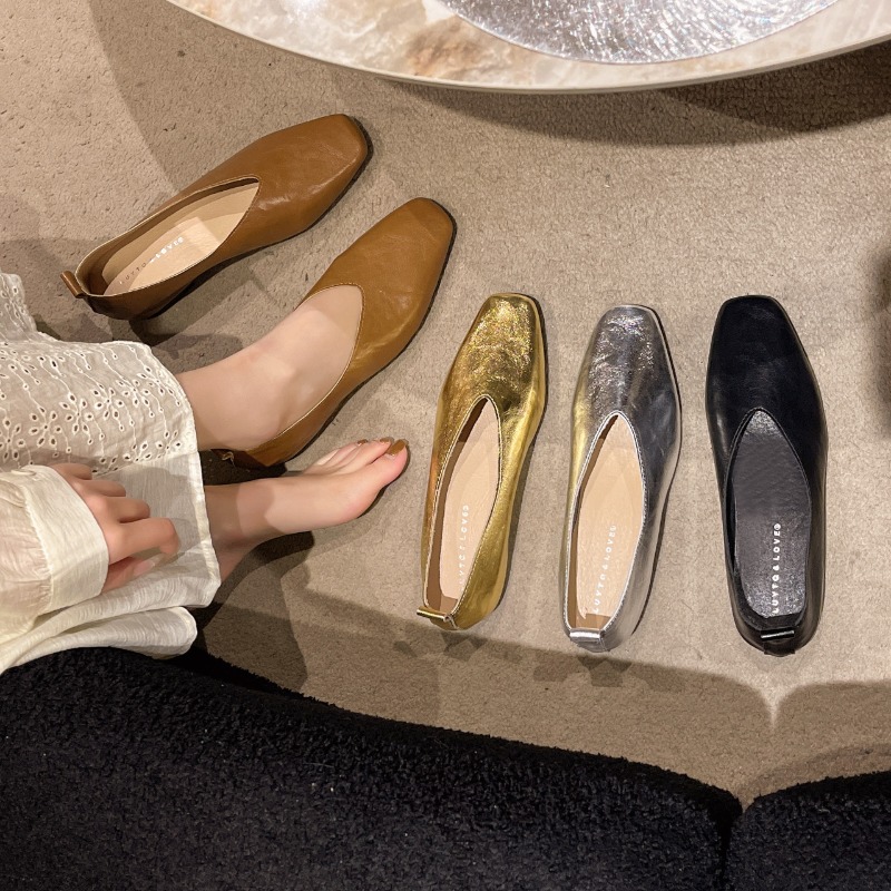 Women'S Shoes Large - 2025年秋新作 大きめサイズ 多色展開 韓国風 トレンド 厚底