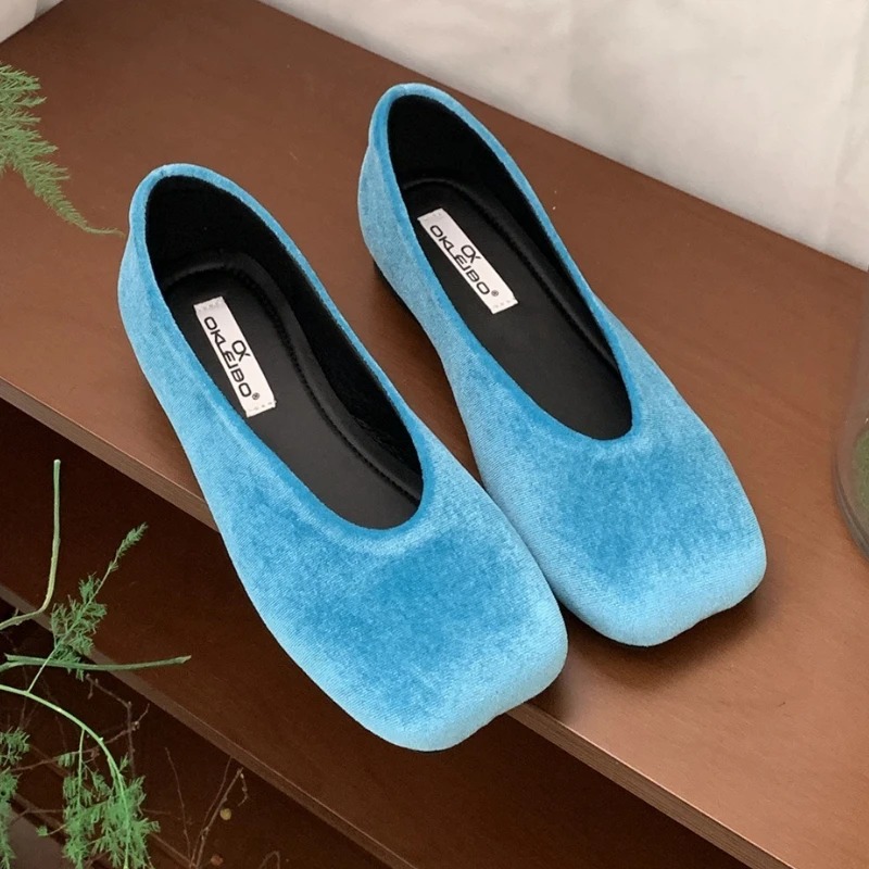 Women Shoes Branded - 女性の靴パンプスメアリージェーン浅いコンフォートソフトソールスクエアトゥレディースドレスシューズ女性ファッションブランドフラットシューズ女性用