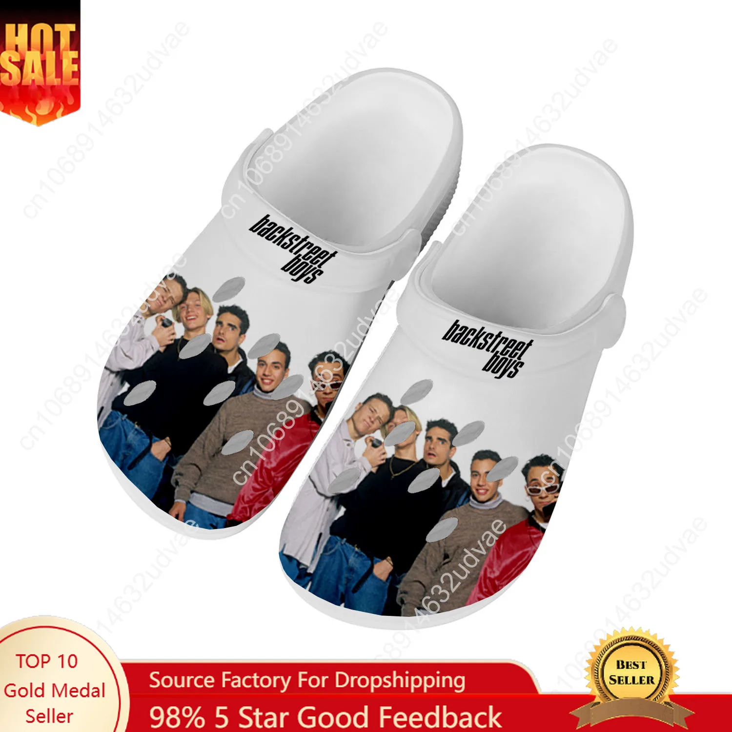 Women'S Shoes Clogs - バックストリートボーイズウォーターシューズ男性女性ティーンエイジャー快適なホームガーデン下駄カスタマイズサンダルビーチ通気性穴スリッパ