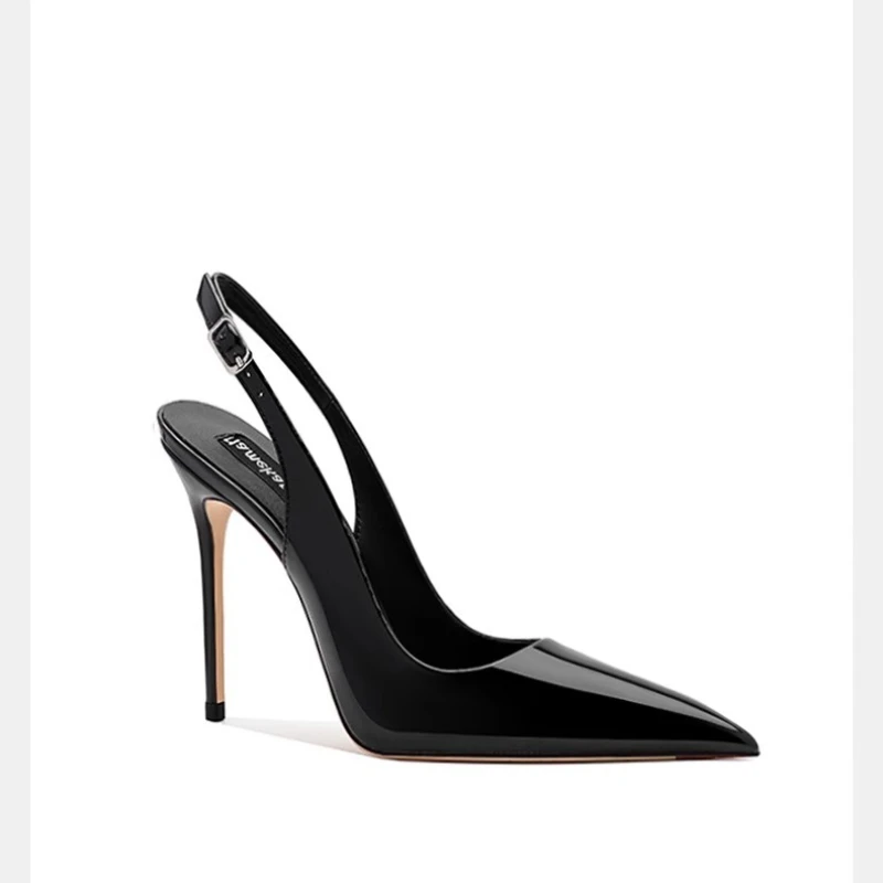 Women'S Shoes Trendy - セクシーな超ハイヒール尖ったサンダルエレガントな夏のパテントレザーサスペンダーハイヒールトレンディなドレス宴会の女性の靴