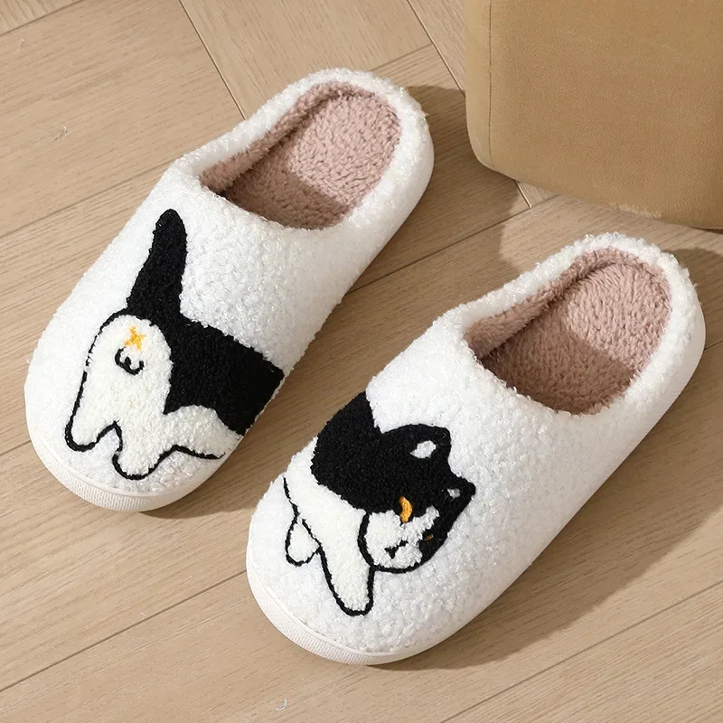 Women'S Shoes Trendy - 1 ペアユニセックスふわふわコットンアニマルプリントプラットフォーム滑り止めソフト暖かい居心地の良い厚いトレンディカジュアルホーム屋内冬用スリッパ