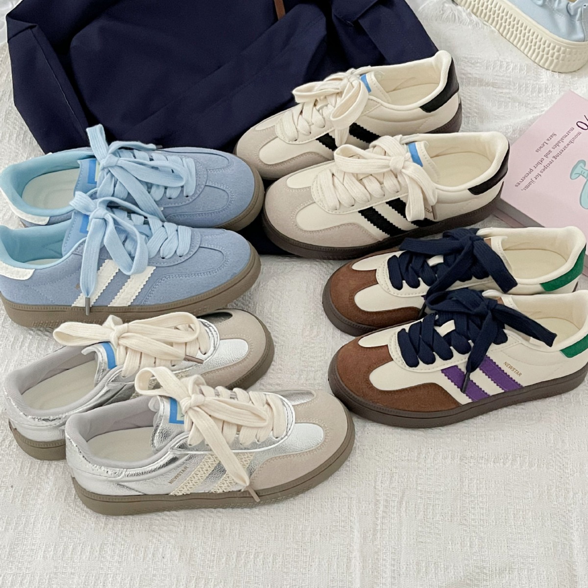ヴィンテージ風レディーススニーカー、新作ホワイトスニーカー、 - Women'S Shoes Trendy のレビューと価格