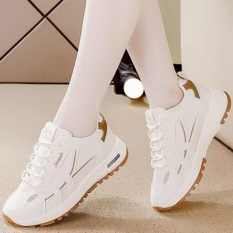 レディースのおしゃれな白いカジュアルスポーツシューズ、新しい - Women'S Shoes Trendy のレビューと価格