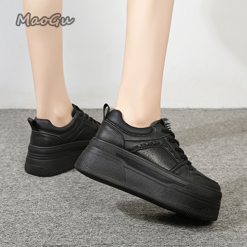 身長を伸ばすプラットフォーム ホワイトスニーカー 女性用 レ - Women'S Shoes Size 40 In Us のレビューと価格