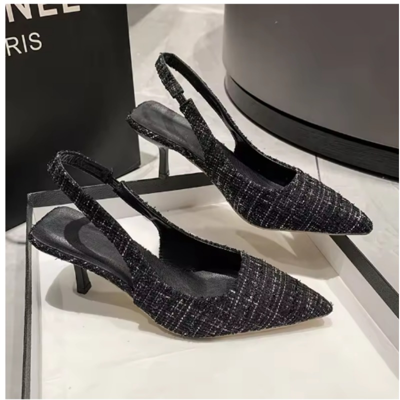 ブランドデザイナースリングバックハイヒールパンプス女性ポイン - Women'S Shoes Size 40 In Us のレビューと価格
