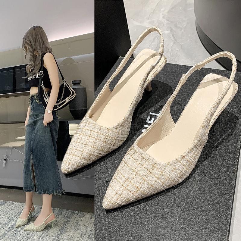 ブランドデザイナースリングバックハイヒールパンプス女性ポイン - Women'S Shoes Size 40 In Us のレビューと価格