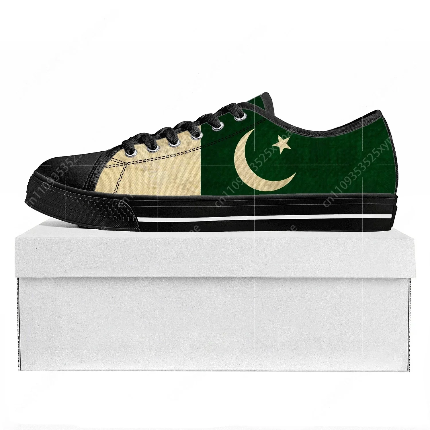 パキスタン国旗ロートップ高品質スニーカーメンズレディースティ - Women'S Shoes In Pakistan のレビューと価格