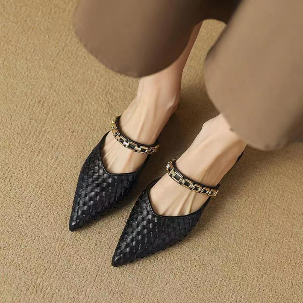2026年ニューレトロポインテッドトゥスリッポンフラットシュ - Women'S Shoes Clogs のレビューと価格