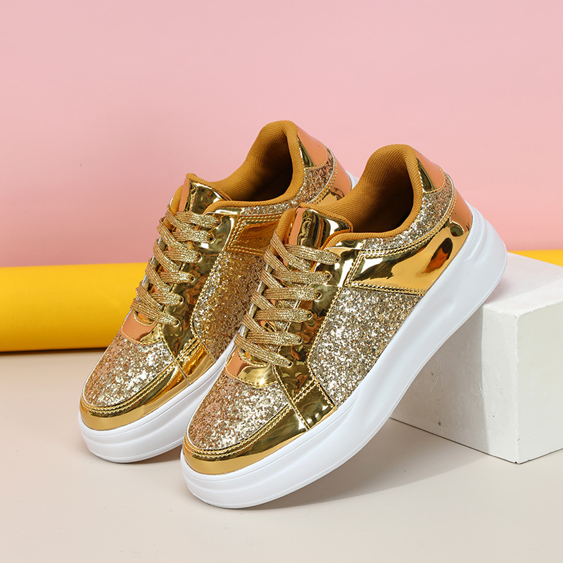 ファッションスパンコールシューズ女性カジュアルウォーキングシ - Women'S Shoes Trendy のレビューと価格