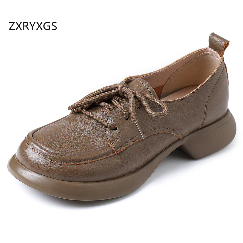 ZXRYXGS イギリス風トレンド ラウンドトゥ レースアッ - Women'S Shoes Large のレビューと価格