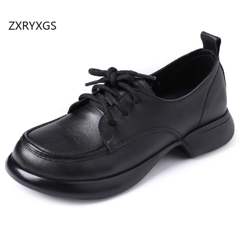 ZXRYXGS イギリス風トレンド ラウンドトゥ レースアッ - Women'S Shoes Large のレビューと価格