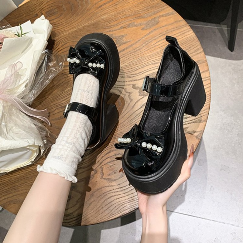 2026 ロリータシューズ黒スーパーハイヒールメアリージェー - Women'S Shoes Large のレビューと価格