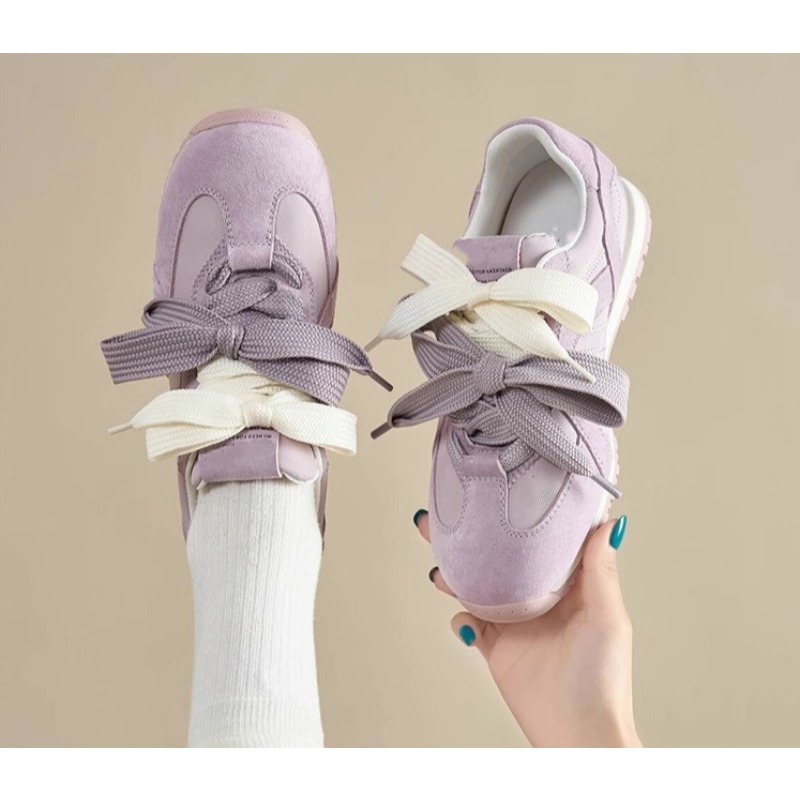 パープル本革カジュアルレディースシューズ2026春夏新スタイ - Women'S Shoes Trendy のレビューと価格