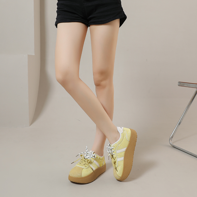 女性のファッションカジュアルスニーカープラットフォーム厚底レ - Women'S Shoes Size 40 In Us のレビューと価格