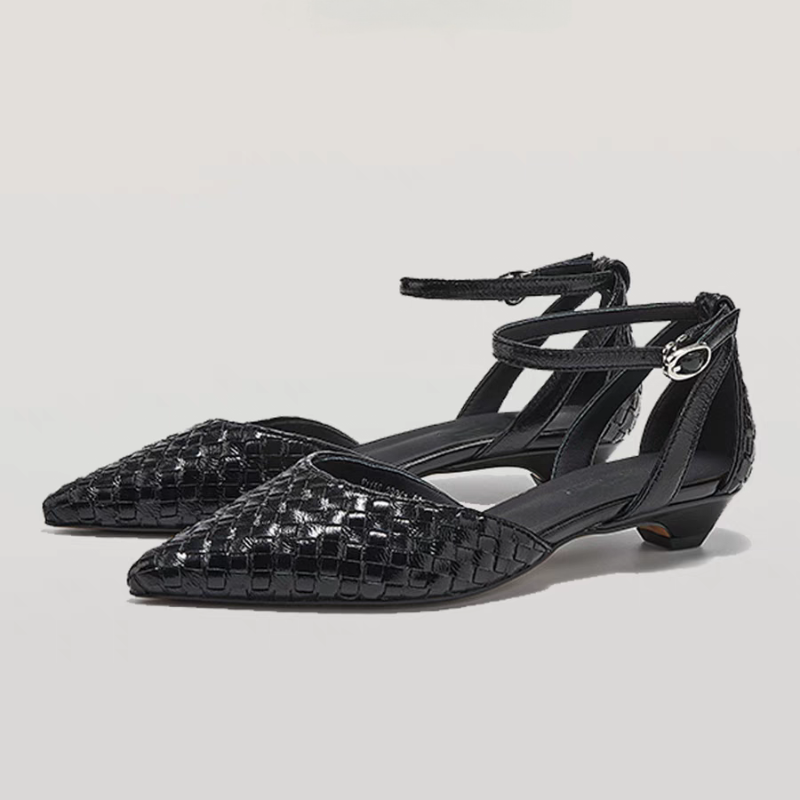 ポインテッドトゥローヒールレディースエレガントサンダルシュー - Women Shoes Branded のレビューと価格